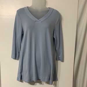 Chico's Soft Blue V-Neck Tunic